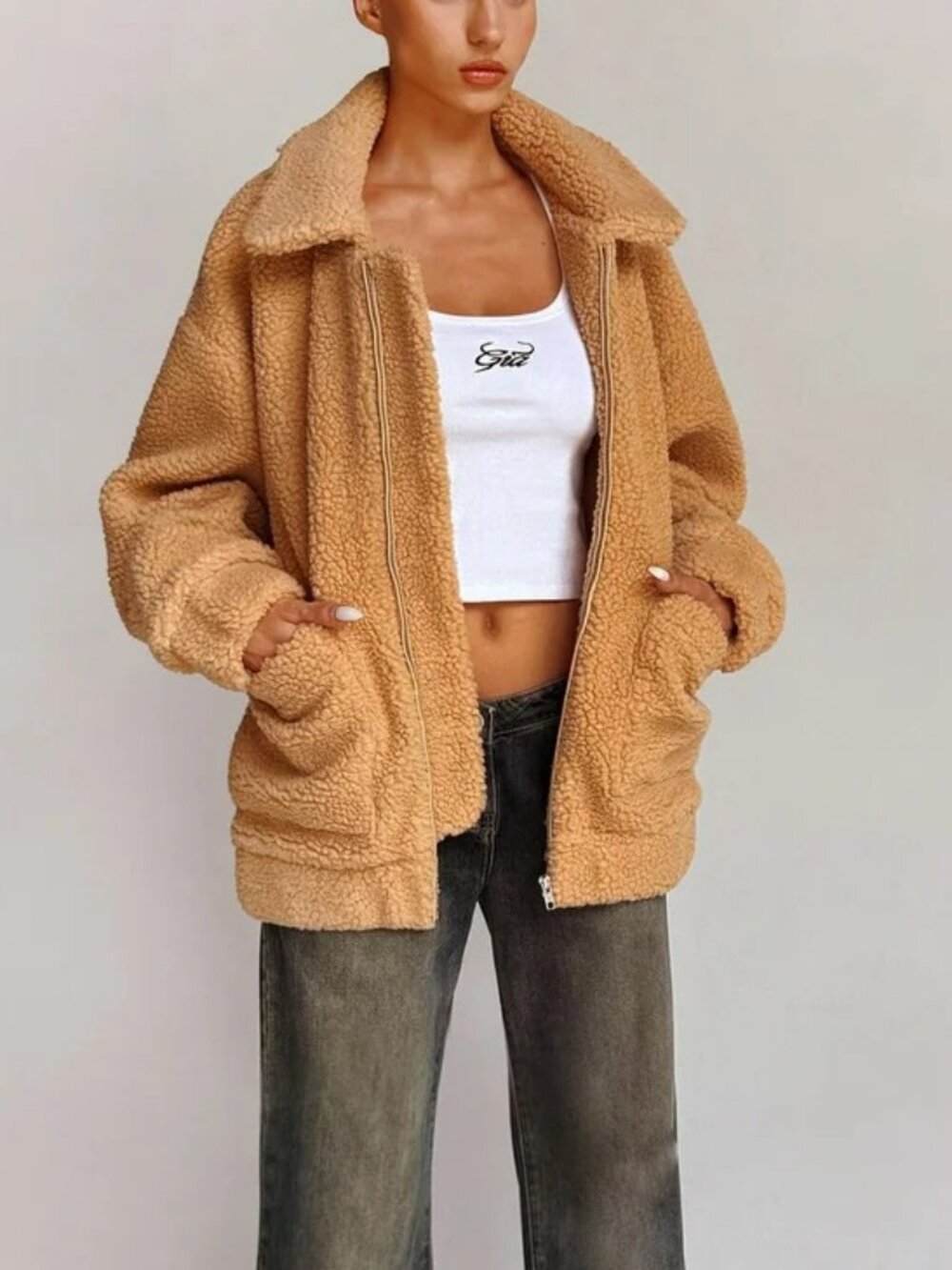 I.AM.GIA Caramel Pixie Coat